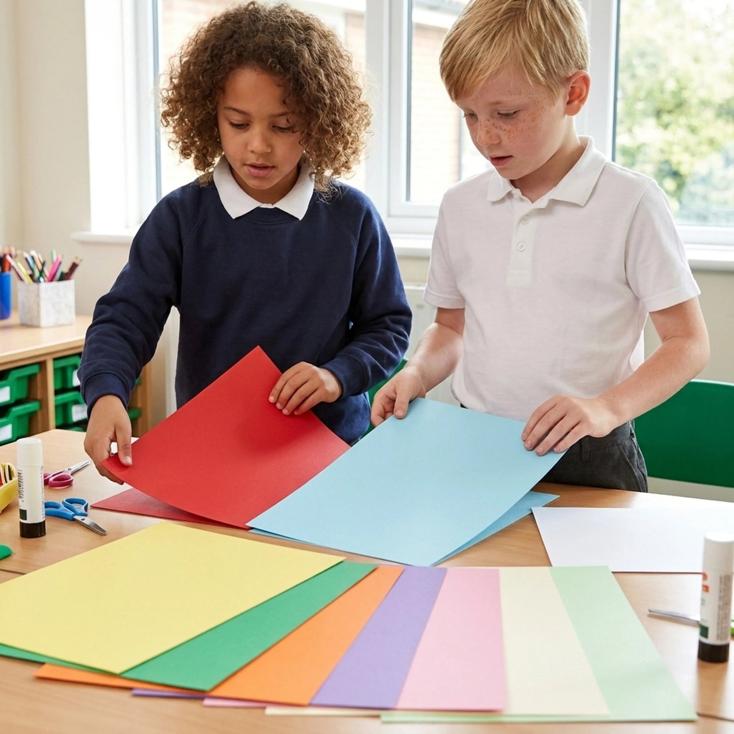 Classmates Assorted Card (230 Microns) - A3 - Pack Of 200 - ABC School Supplies