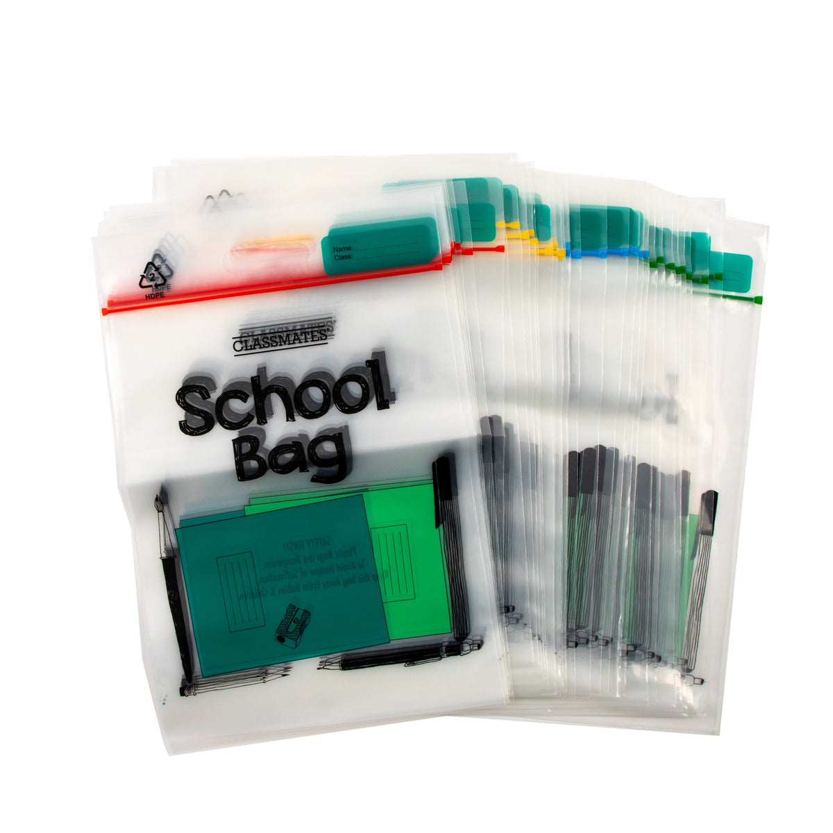 Classmates Book Bags A4 Assorted- Pack Of 40 - ABC School Supplies