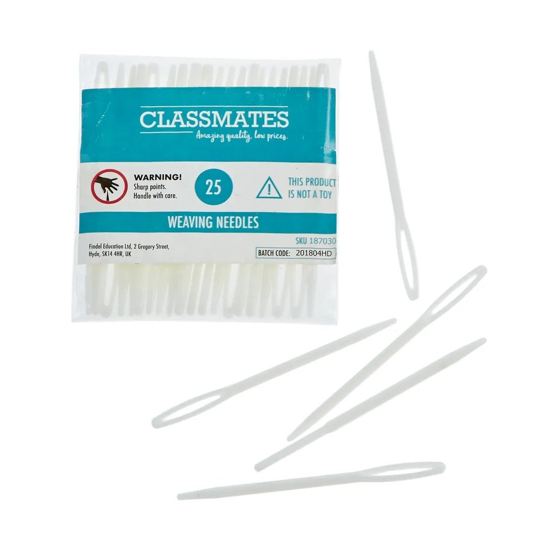Classmates Children's Plastic Weaving Needles - Pack of 25 - ABC School Supplies
