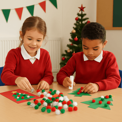 Classmates Christmas Pom Poms - ABC School Supplies
