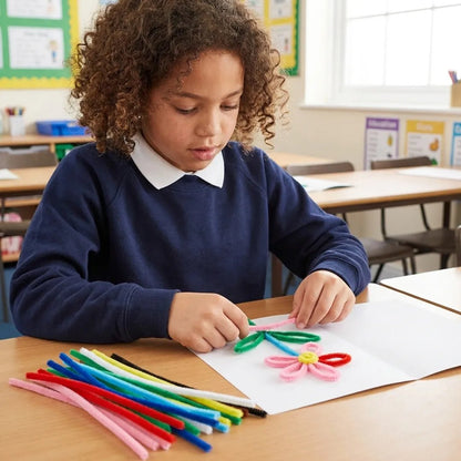 Classmates Craft Pipe Cleaners - 150mm - Pack of 1000 - ABC School Supplies
