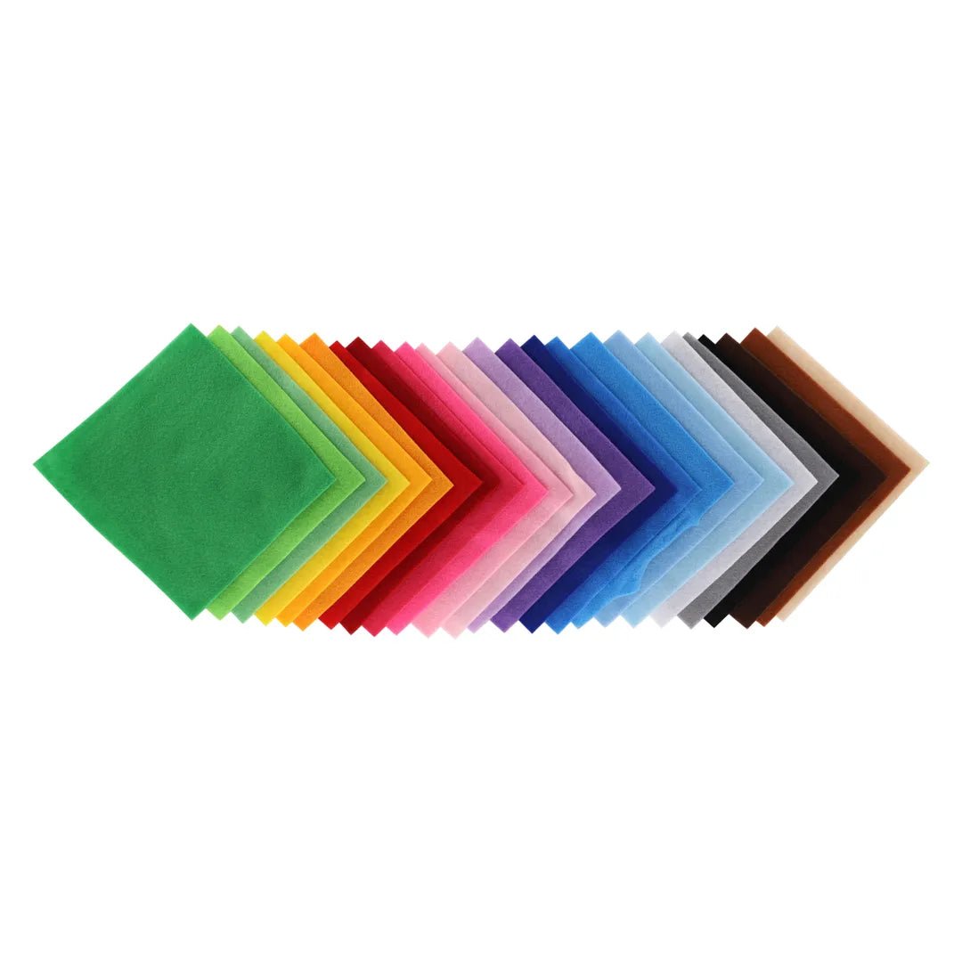 Classmates Felt Jumbo Squares - Assorted Pack Of 100 - ABC School Supplies