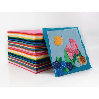 Classmates Felt Jumbo Squares - Assorted Pack Of 100 - ABC School Supplies