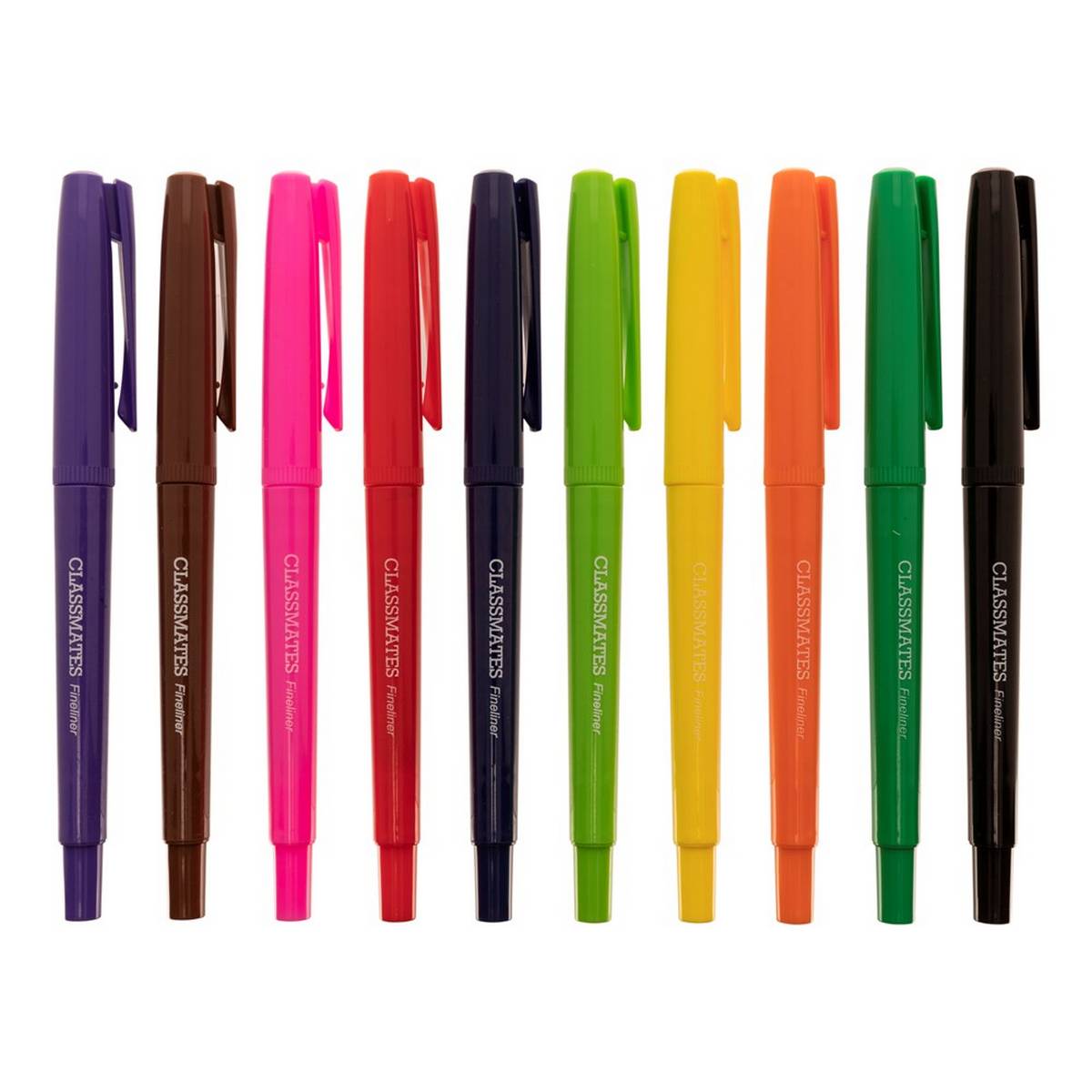 **Classmates Fineliner Pen - Assorted - Pack of 10 - ABC School Supplies