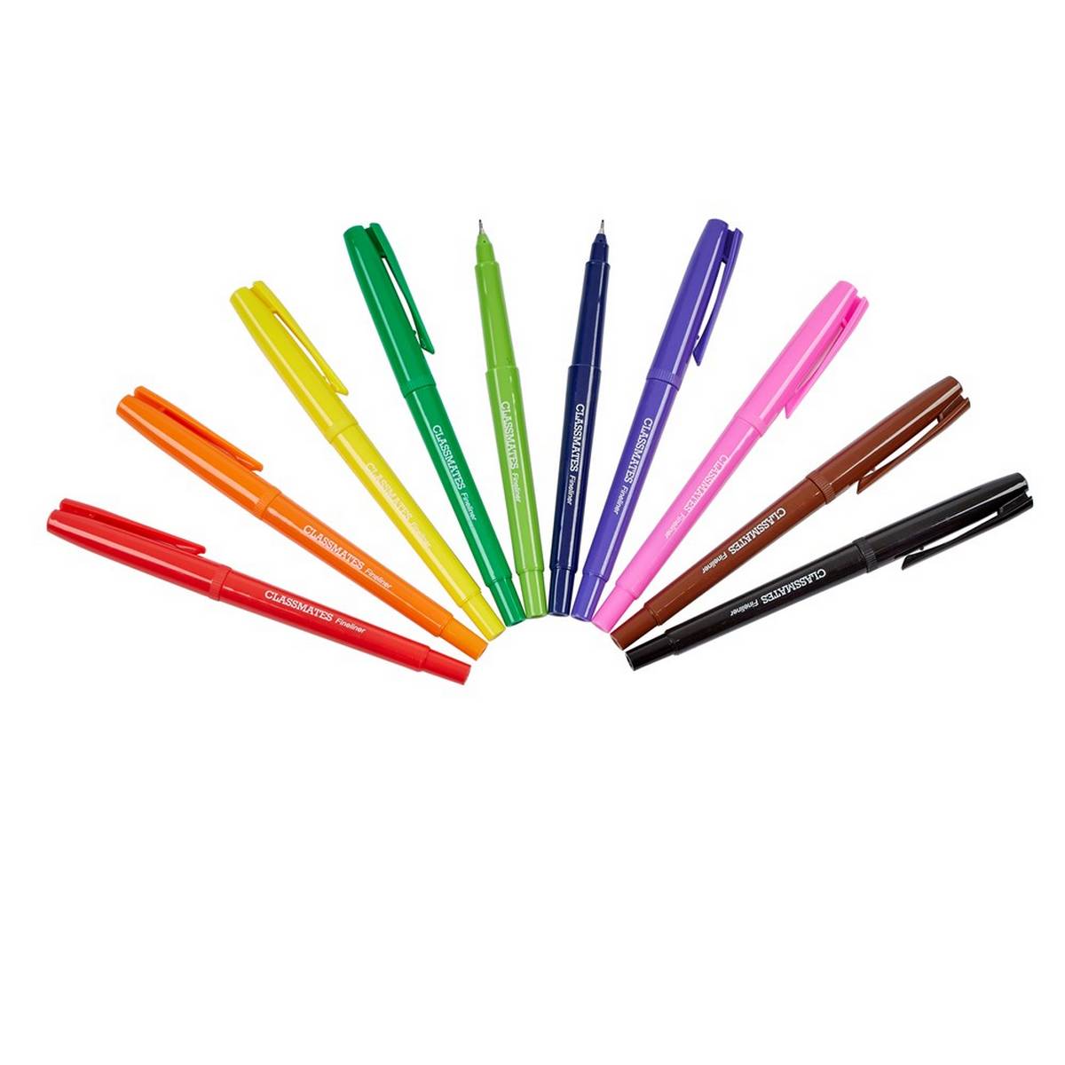 **Classmates Fineliner Pen - Assorted - Pack of 10 - ABC School Supplies