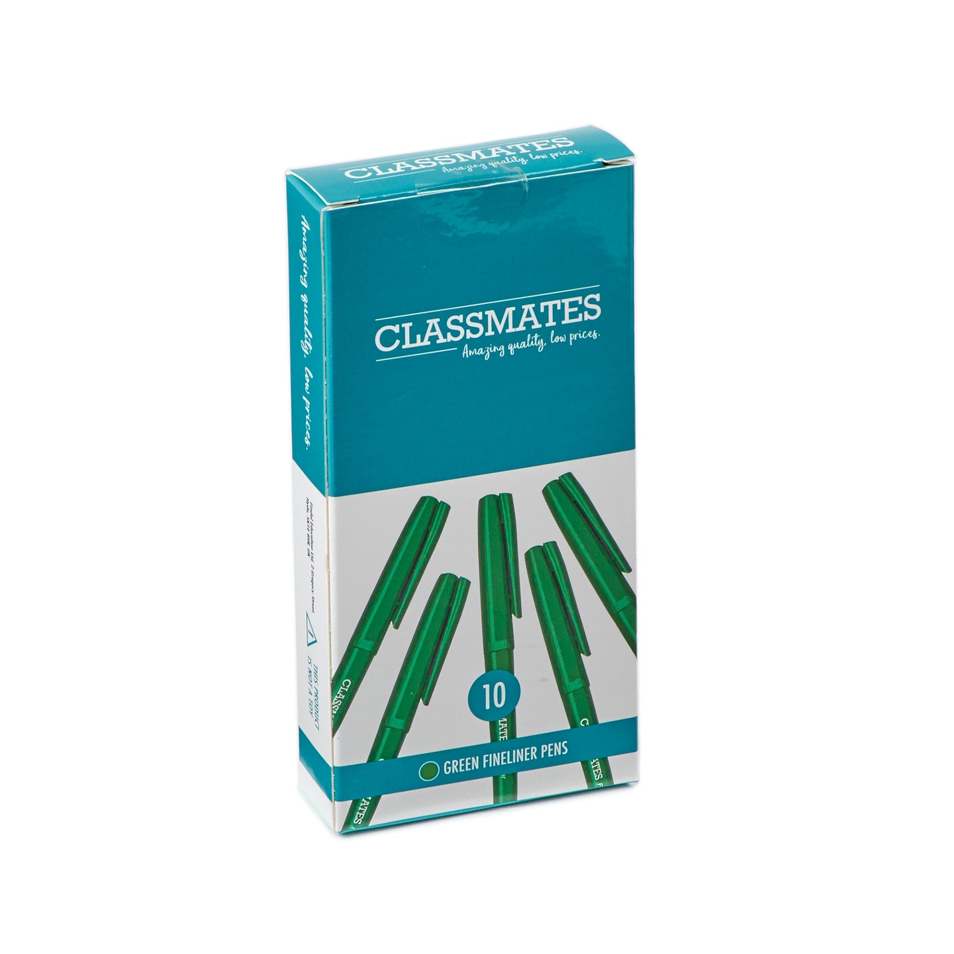 Classmates Fineliner Pen - Green - Pack of 10 - ABC School Supplies