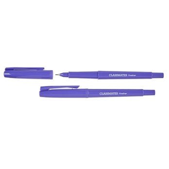 Classmates Fineliner Pen - Purple - Pack of 10 - ABC School Supplies