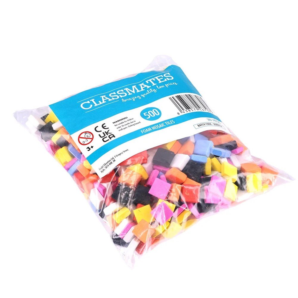 Classmates Foam Mosaic Squares Pack of 500 - ABC School Supplies