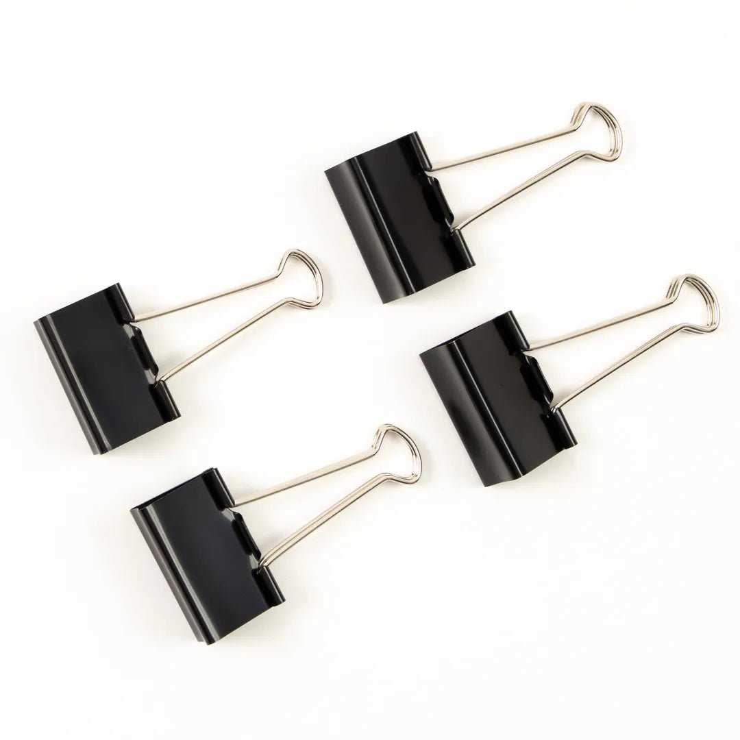 Classmates Fold Back Clip - Black - 50mm - Pack of 10 - ABC School Supplies