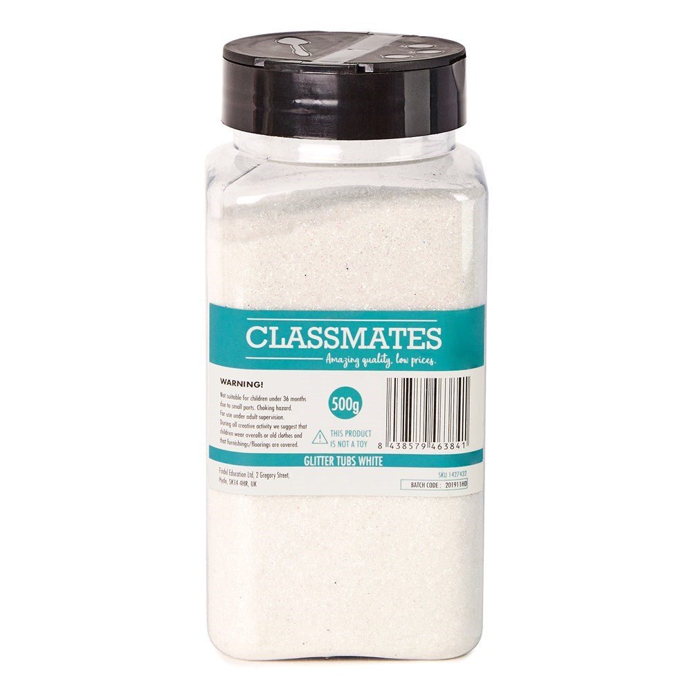 Classmates Glitter 500G White - ABC School Supplies