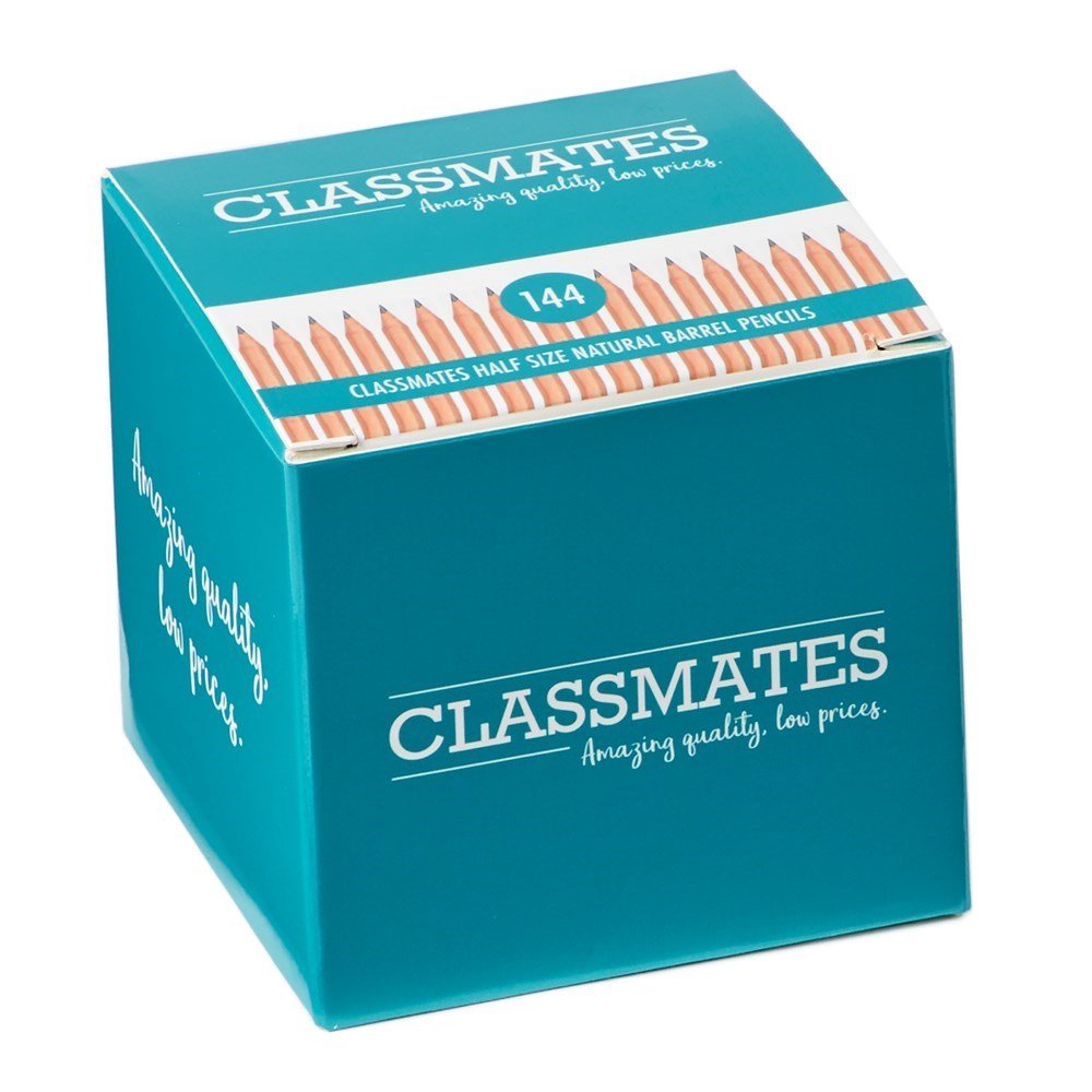 Classmates Hb Graphite Half Size Pencils – Pack Of 144 - ABC School Supplies