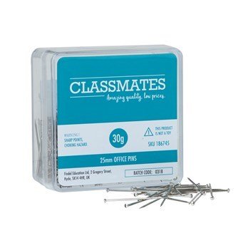 Classmates Office Pins 25.4Mm - ABC School Supplies