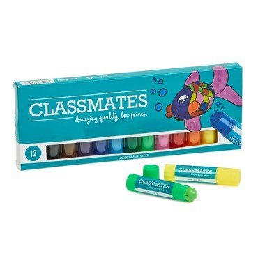 Classmates Paint Sticks Classic Pack Of 12 - ABC School Supplies