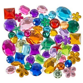 Classmates Peel & Stick Acrylic Jewels - ABC School Supplies