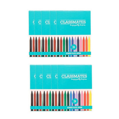 Classmates Plastic Crayons - Class Pack Of 240 - ABC School Supplies