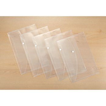 Classmates Popper Wallets - Clear - ABC School Supplies