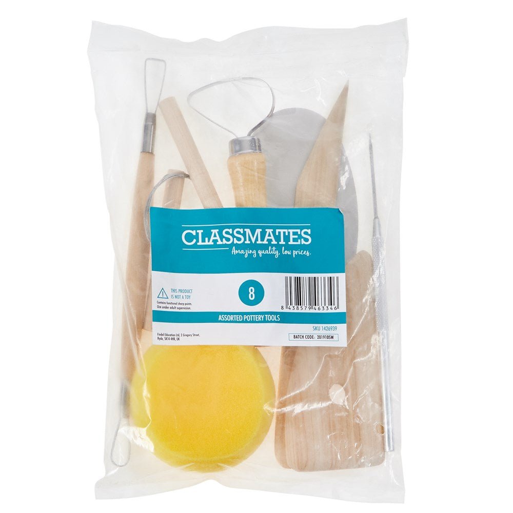 Classmates Pottery Tool Kit Pack of 8 - ABC School Supplies