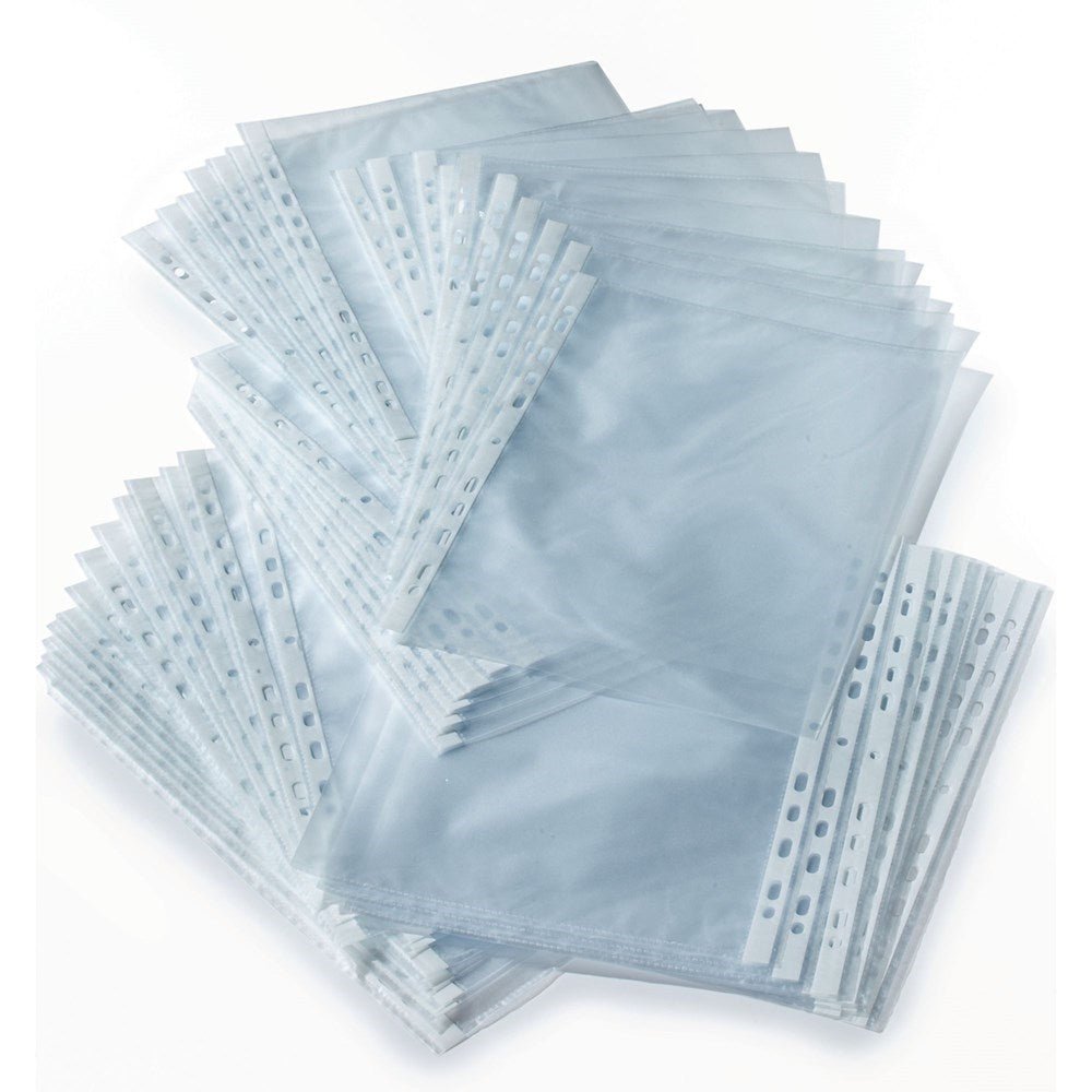Classmates Punched Pocket A4 Clear - Pack Of 500 - ABC School Supplies