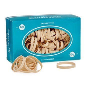 **Classmates Rubber Bands - 76x6mm - Pack of 454g - ABC School Supplies