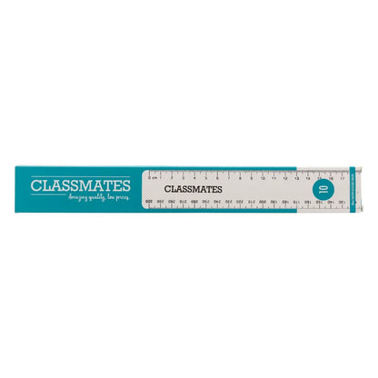 Classmates Shatterproof 30mm Clear Ruler Pack of 10 - ABC School Supplies