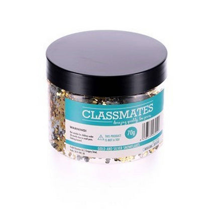 Classmates Snowflake Sequins - Gold/Silver - ABC School Supplies