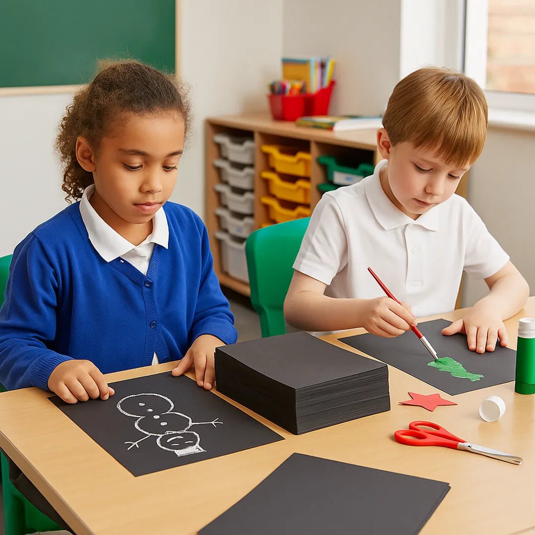 Classmates Sugar Paper (140gsm) - Black A4 Pack of 1000 - ABC School Supplies