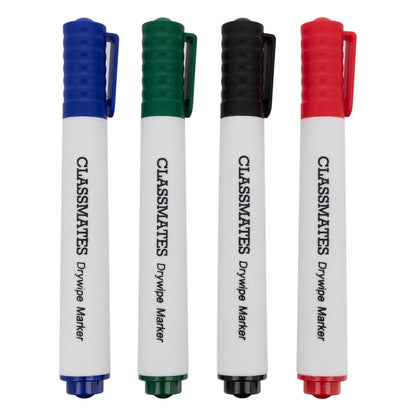 Classmates Whiteboard Marker - Assorted - Bullet Tip - Pack of 50 - ABC School Supplies