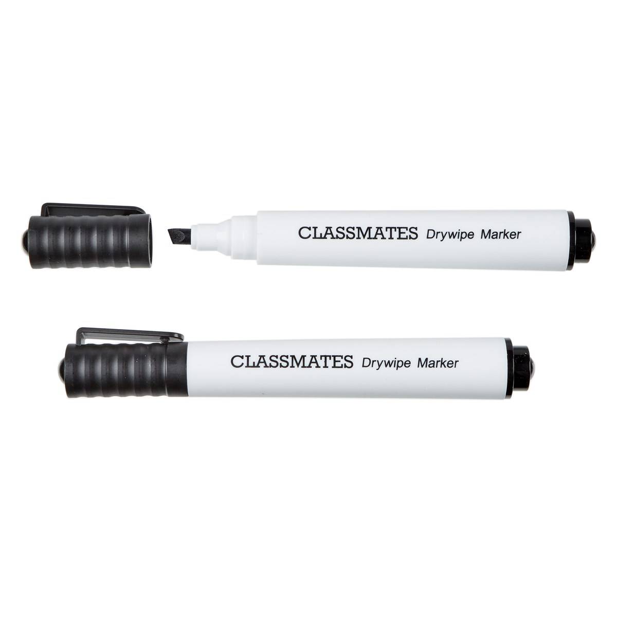 Classmates Whiteboard Marker Black, Chisel Tip – Pack Of 50 - ABC School Supplies