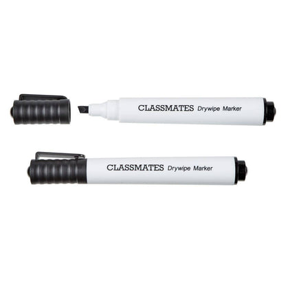 Classmates Whiteboard Marker Black, Chisel Tip – Pack Of 50 - ABC School Supplies