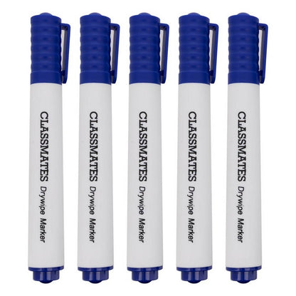 Classmates Whiteboard Marker Blue, Chisel Tip - Pack Of 10 - ABC School Supplies