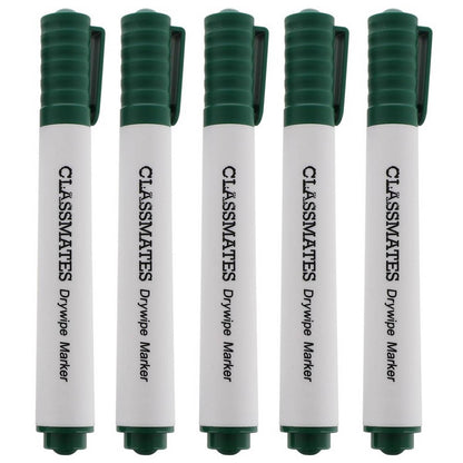 Classmates Whiteboard Marker Green, Chisel Tip - Pack Of 10 - ABC School Supplies
