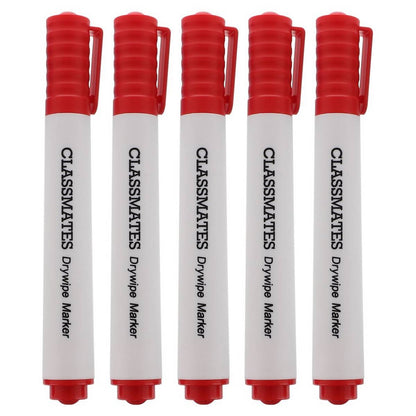 Classmates Whiteboard Marker Red, Chisel Tip - Pack Of 10 - ABC School Supplies
