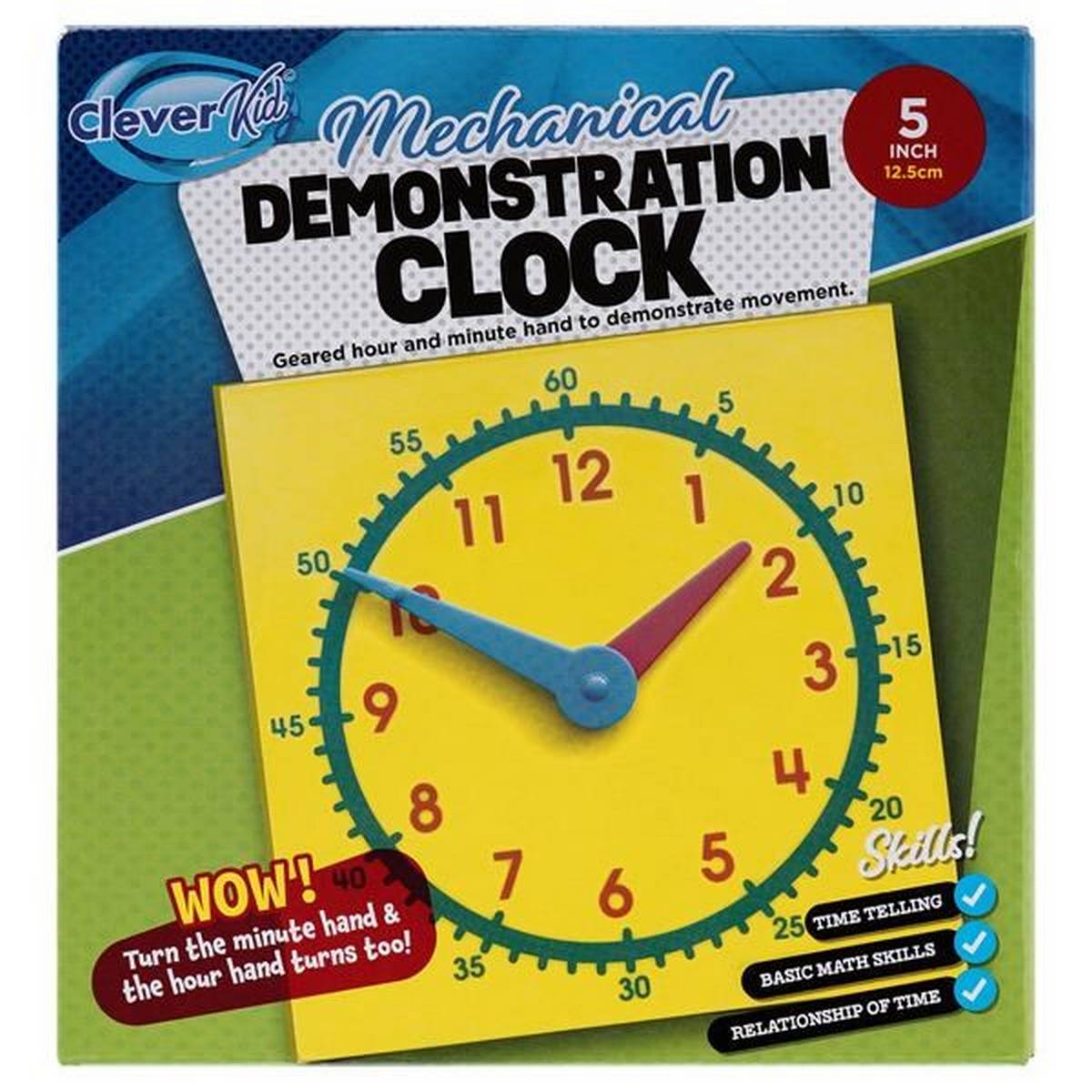 Clever Kidz Geared Mini - Clocks Set Of 6 - ABC School Supplies