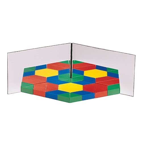 **Clever Kidz Hinged Geometric Double Mirror - ABC School Supplies