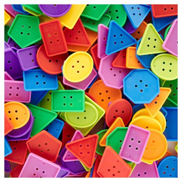 Clever Kidz Jumbo Craft Buttons Pack Of 250 - ABC School Supplies