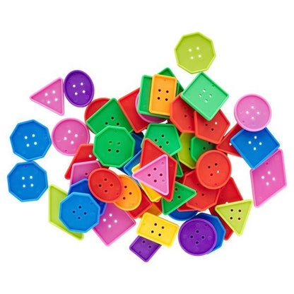 Clever Kidz Jumbo Craft Buttons Pack Of 60 - ABC School Supplies