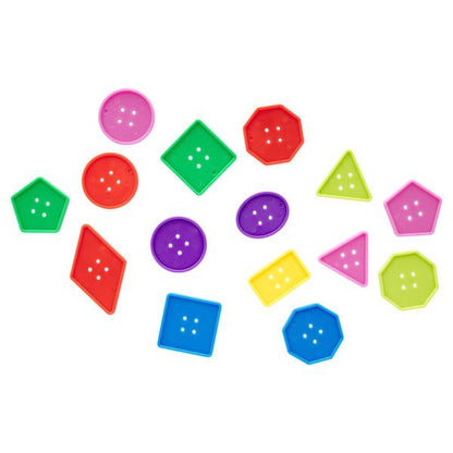 Clever Kidz Jumbo Craft Buttons Pack Of 60 - ABC School Supplies