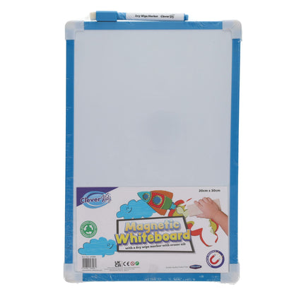 Clever Kidz Magnetic Dry Wipe Whiteboard 20X30cm - ABC School Supplies