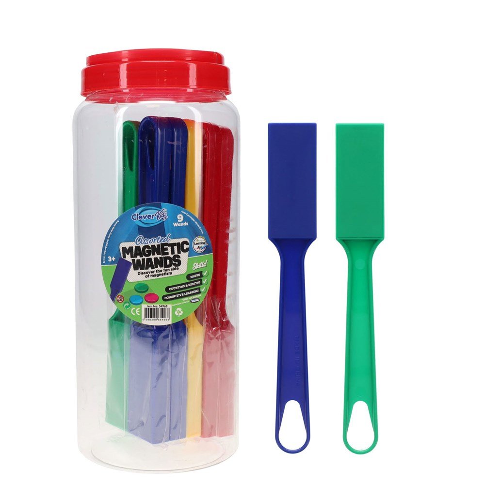 Clever Kidz Magnetic Wands - Pack of 9 - ABC School Supplies