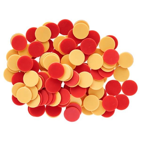 Clever Kidz Red and Yellow Counters Set of 120 - ABC School Supplies