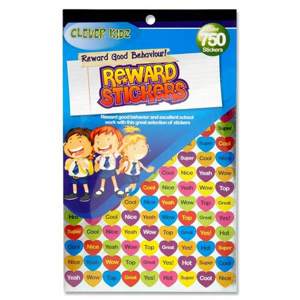 Clever Kidz Reward Stickers Bumper Pack Of 750+ - ABC School Supplies