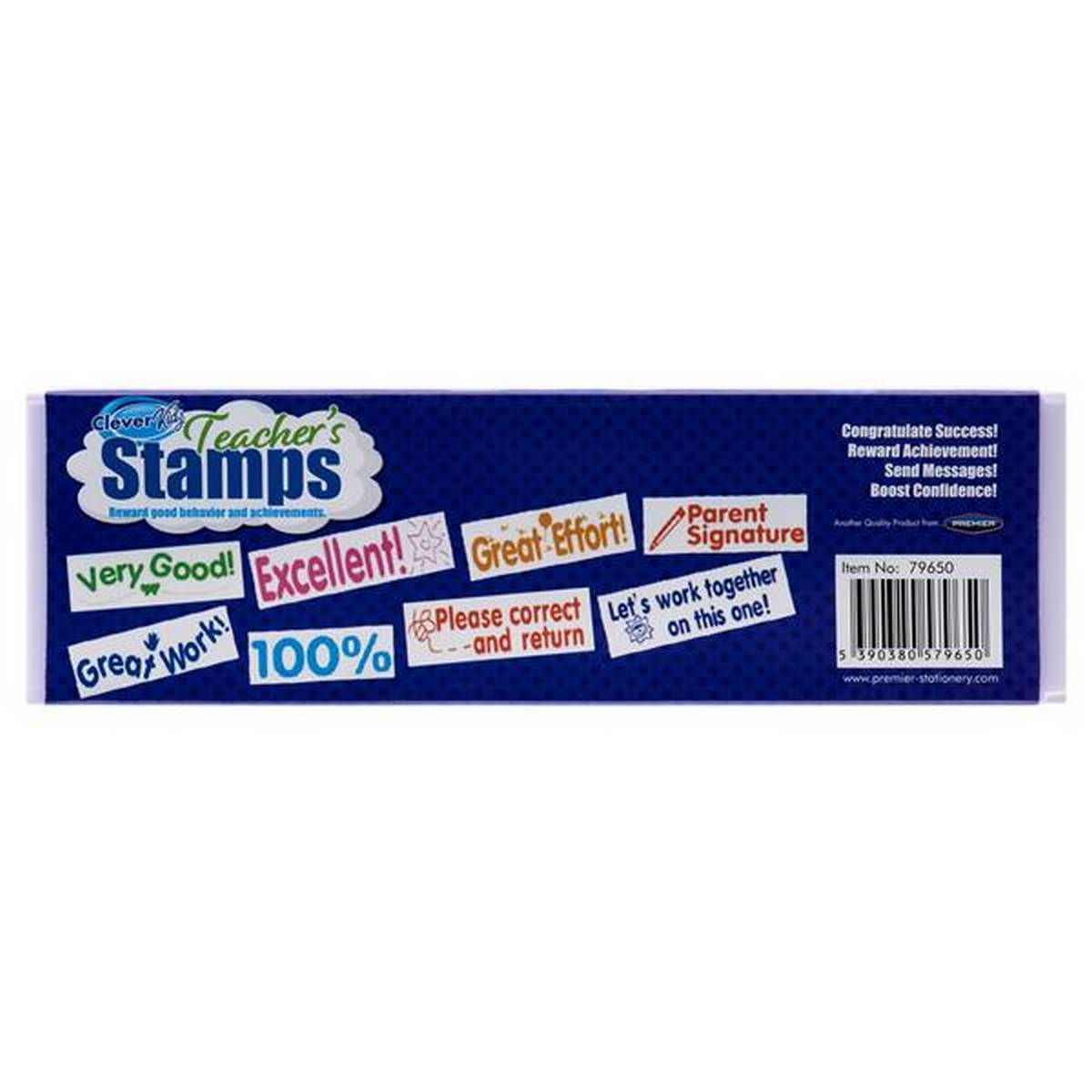 Clever Kidz Set Of 8 Teachers Reward Stamps - ABC School Supplies