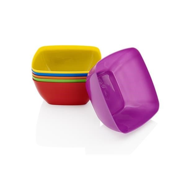 Clever Kidz Square Sorting Bowls Pack Of 6 - ABC School Supplies