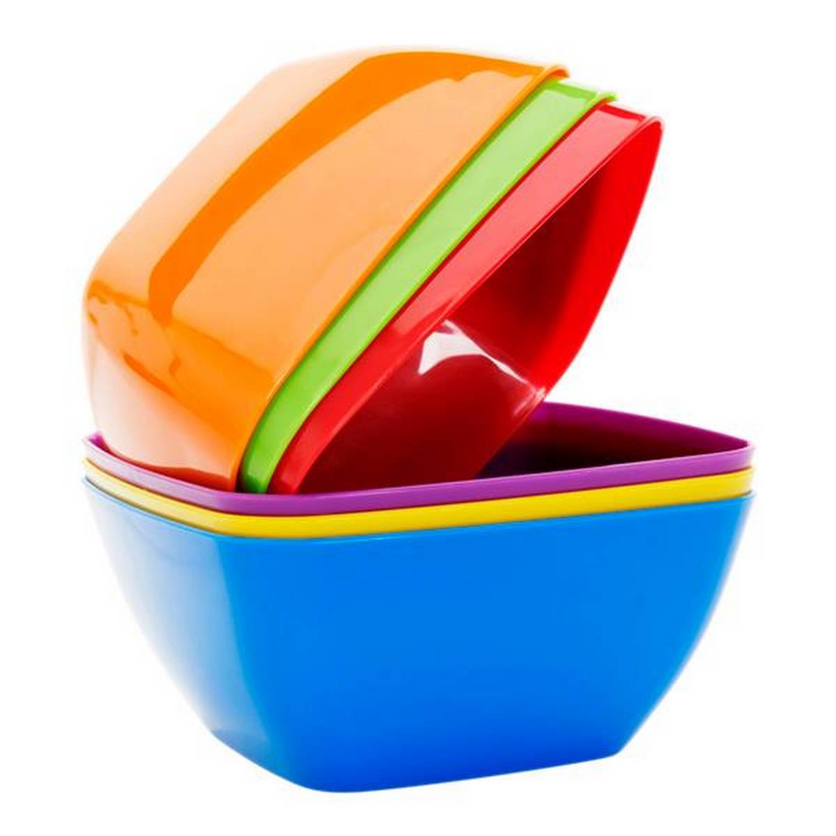 Clever Kidz Square Sorting Bowls Pack Of 6 - ABC School Supplies