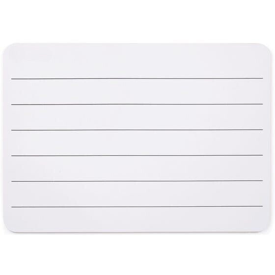 CleverCo A4 Write 'n' Wipe Lined Boards Pack of 30 (Mini Whiteboards) - ABC School Supplies