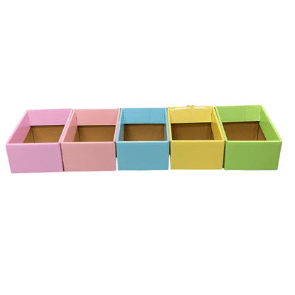 CleverCo Classroom Story Boxes Pastel Colours Pack of 5 - ABC School Supplies