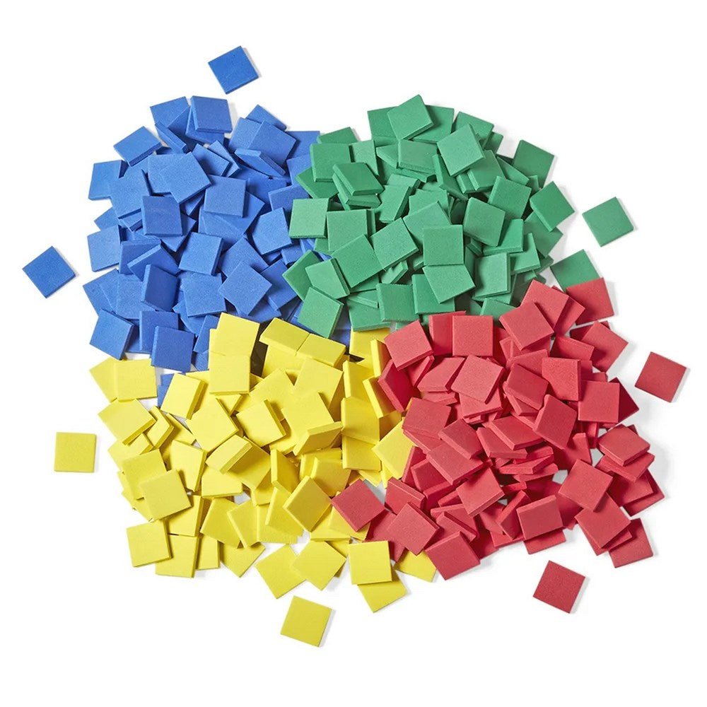 CleverCo Foam Squares 25mm Pack of 1000 - ABC School Supplies