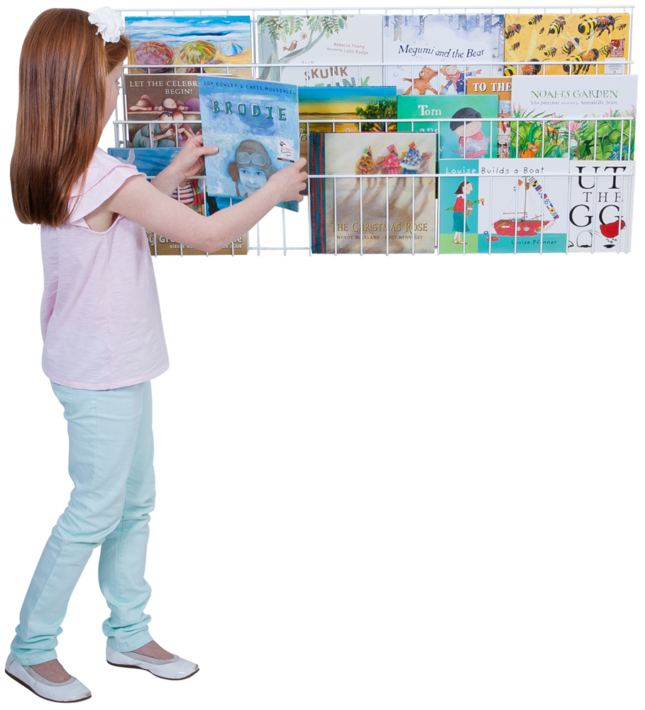 Cleverco Horizontal Book Rack - 4 Levels - ABC School Supplies