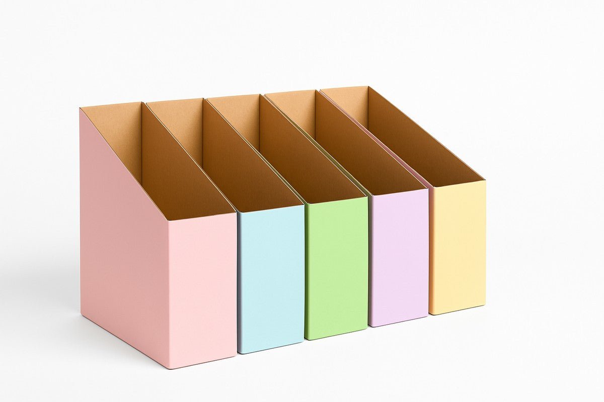 Cleverco Magazine Box Pastel Colours Pack Of 5 - ABC School Supplies