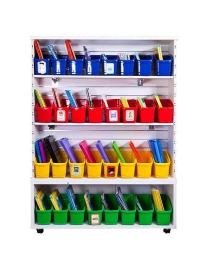 Cleverco Plastic Book & Storage Tub - Red - ABC School Supplies
